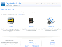 Tablet Screenshot of easy-audio-tools.com